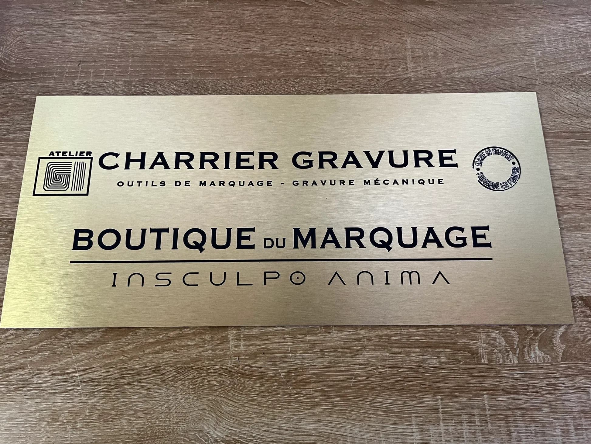 Plaque de porte